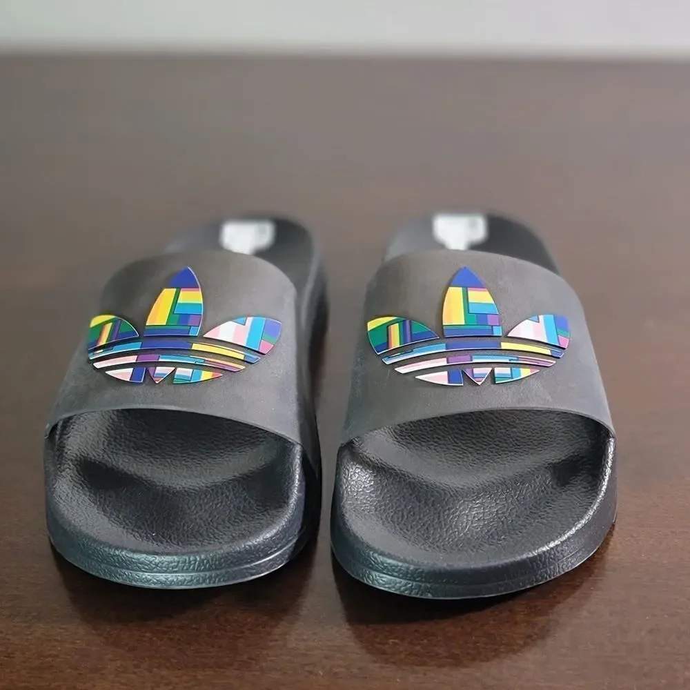 Adidas Original Adilette Limited Edition Love Unites Black Translucent Unisex